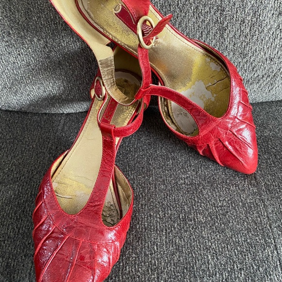 ECCO Red Leather shoes - Picture 3 of 4